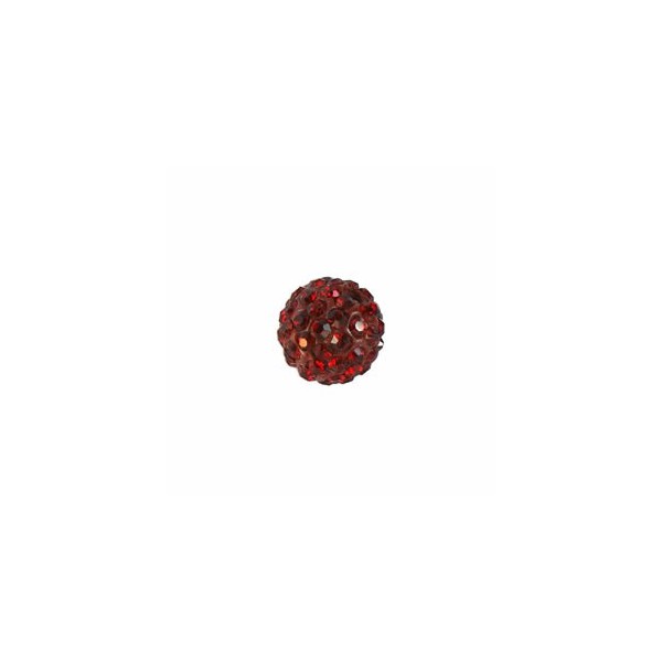 Bolas cristalinas de Shamballa, 10mm, siam, 4 pzas