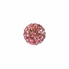 Bolas cristalinas de Shamballa, 10mm, rosa claro, 4 pzas