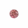 Shamballa Style Beads, 10mm, light rose, 4 pcs