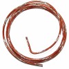 Bicolor alu wire, Ø 2mm/2m, orange/silver