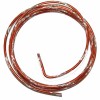 Hilo aluminio bicolor Ø 2mm/2m, naranja/plata