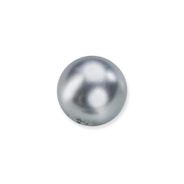 Wax beads, 6mm, 50 pces, grey