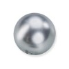 Wax beads, 6mm, 50 pces, grey