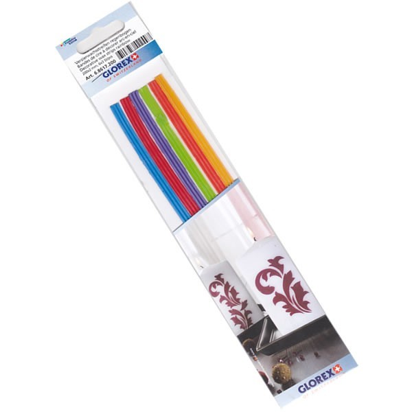 Decorative wax strips rainbow