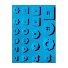 Silicon mould "buttons", 13x18.5cm