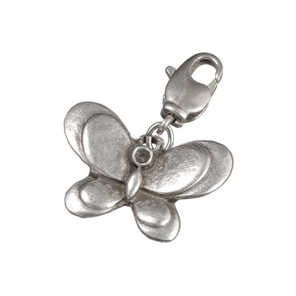 Charm pendant butterfly 15x23mm