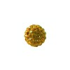 Bolas cristalinas de Shamballa, 10mm, topacio, 4 pzas