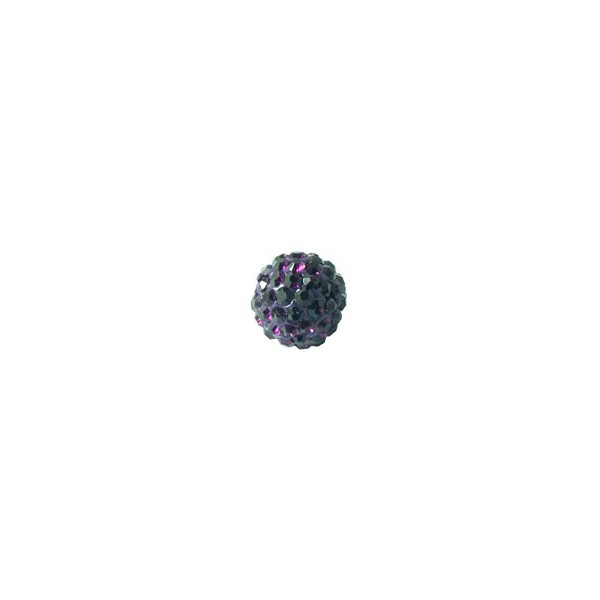 Shamballa Style Perlen, 10mm, amethyst, 4 Stk