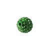 Shamballa Style Beads, 10mm, green, 4 pcs