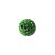 Shamballa Style Beads, 10mm, green, 4 pcs