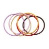 Brazalete de metal extensible, colores del verano, 6 pzas