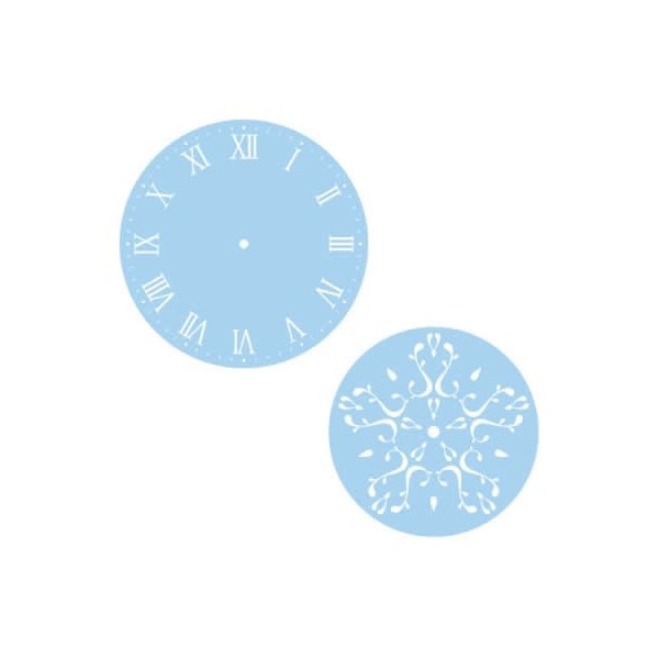 Stencil Set Clock, Ø28cm + Ø18cm