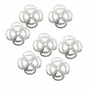 Capuchon filigrane 10mm argenté, 10 pcs