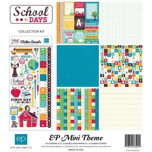 Echo Park First Day of School Collection Kit