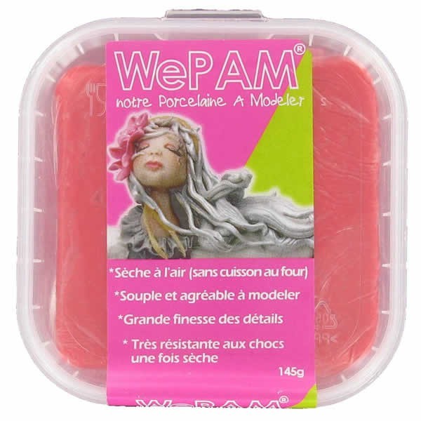 WePAM rouge 145g, pâte porcelaine prête à l'emploi