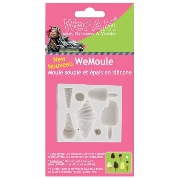 Moule en silicone multi glaces 5x5.5cm