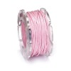 Waxed cord, Ø1mm- 5m, pink