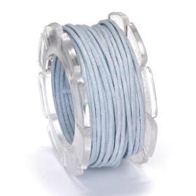 Wachskordel, Ø1mm- 5m, blau