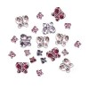 Strass butterflies, pink/purple, 60 pcs