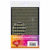 Adhesive Jewel Gems, Ø3mm, gold