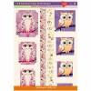 3D Glamour-Gloss Decoupage Paper, Owls #8