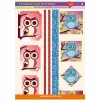 3D Glamour-Gloss Decoupage Paper, Owls #5