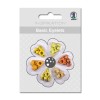 Basic Eyelets 3mm, yellow, 60 assorted pcs