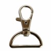 Snap hook with half-ring 30x40mm