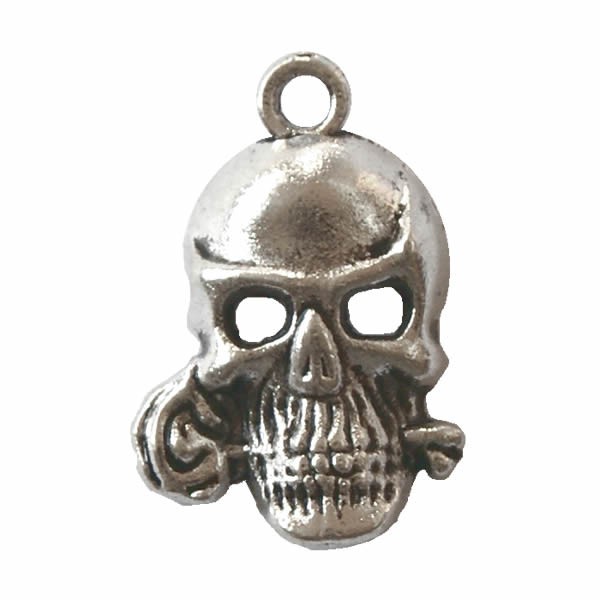 Pendentif tête de mort, 25mm, 3 pcs