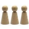 Figurilla de haya, 23x60mm, 3 pz