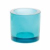 Photophore en verre, Ø65mm turquoise