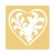 Embossing Stencil Heart Acanthus