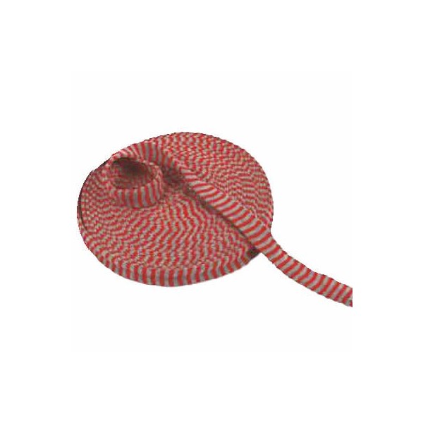 Knitted Tube, red/grey, 40mm, 75cm