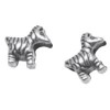 Charm Zebra, 1cm, silver color