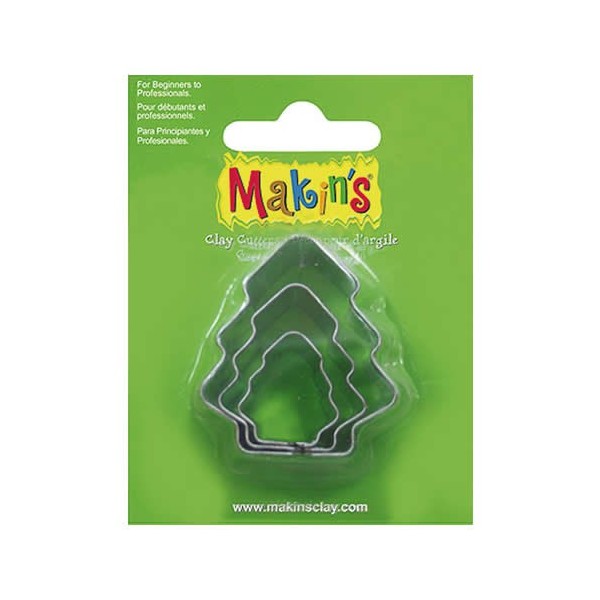 Makin's - Cutter set Xmas tree, 3 pcs