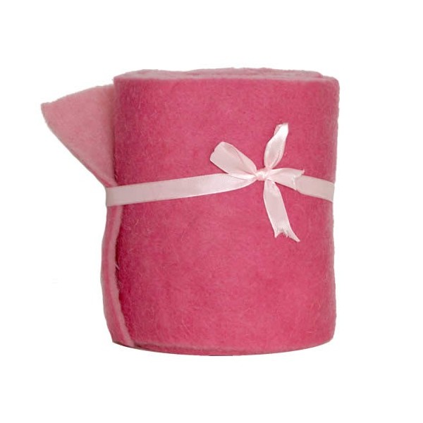 Bicolor felt, pink, 15x50cm