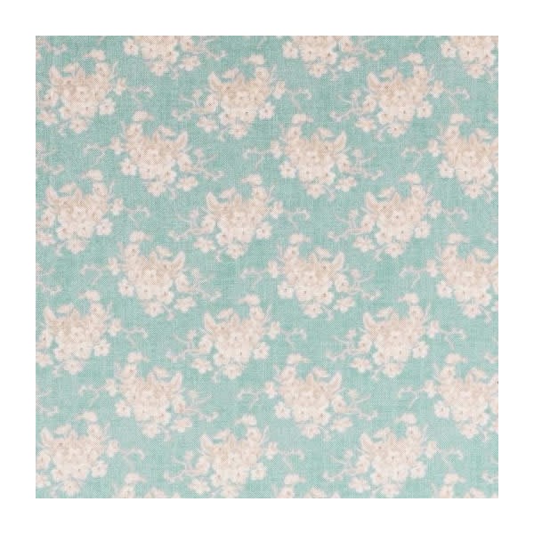 Tilda White Flower Teal - 50x55cm