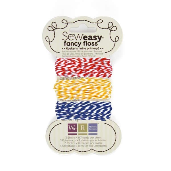 WRMK - Floss assortment bakers twine red-blue-yellow