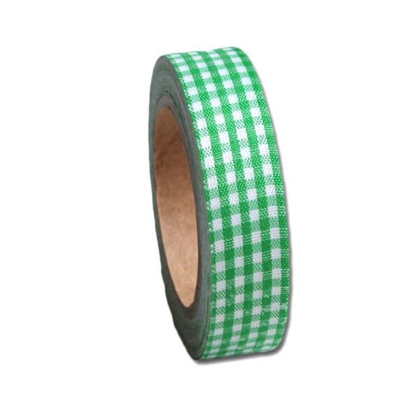 Maya Road - Fabric Tape Vichy green