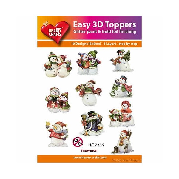 Easy 3D Toppers - Christmas