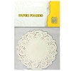 Papier découpe dentelle, Ø11.5cm, blanc, 12 pcs