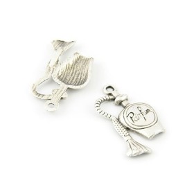 Pendentif parfum, 28x14mm, 5pces