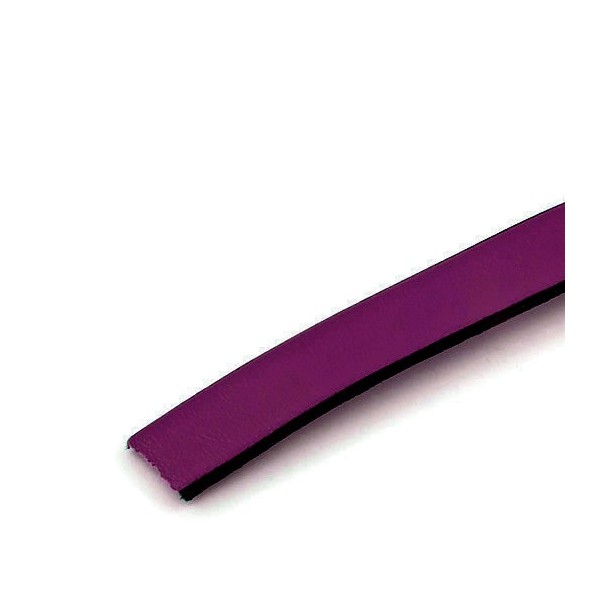 Leder, flach, 10mm/20cm, violett