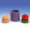 Silicone candle mould rose