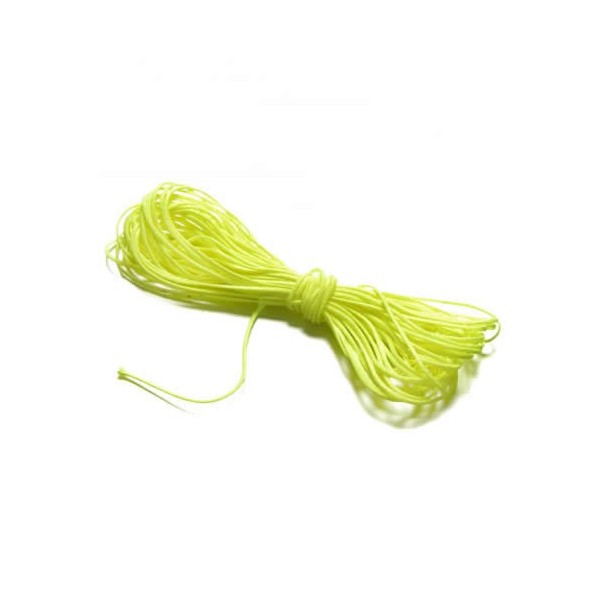 Cordon polyester Ø 0,8mm/5m, jaune neon