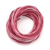 Waxed cord, pink mix, 3 pcs