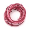 Waxed cord, pink mix, 3 pcs