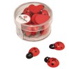 Coccinelles en bois, 1.5cm, 24 pcs