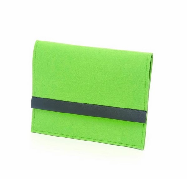 Pochette pour iPad en feutrine 27x21cm, vert