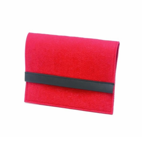 Estuche de fieltro para iPad, 27x21cm, rojo